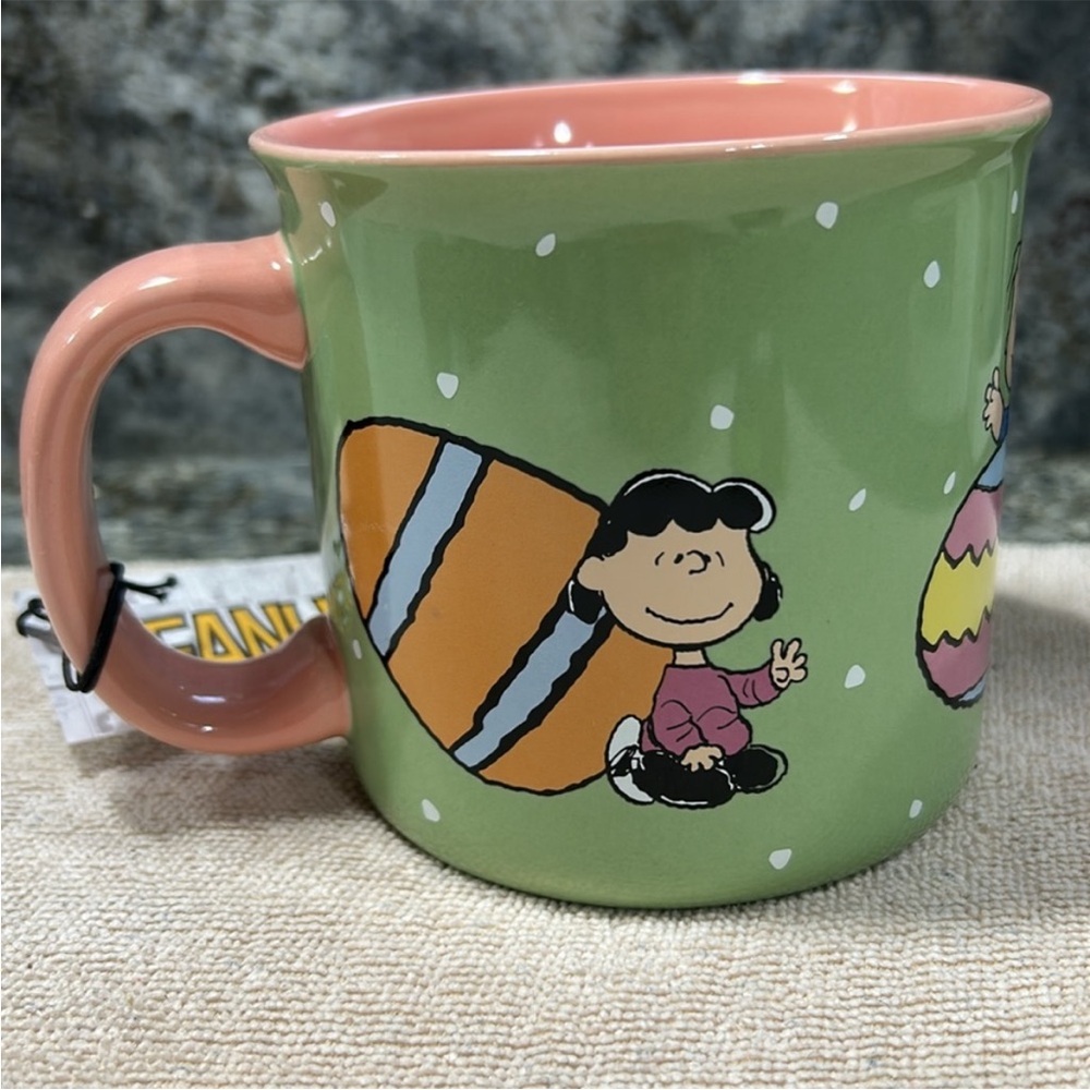 NWT Peanuts “Happy Easter” Mug – Snoopy & Friends Easter Eggs